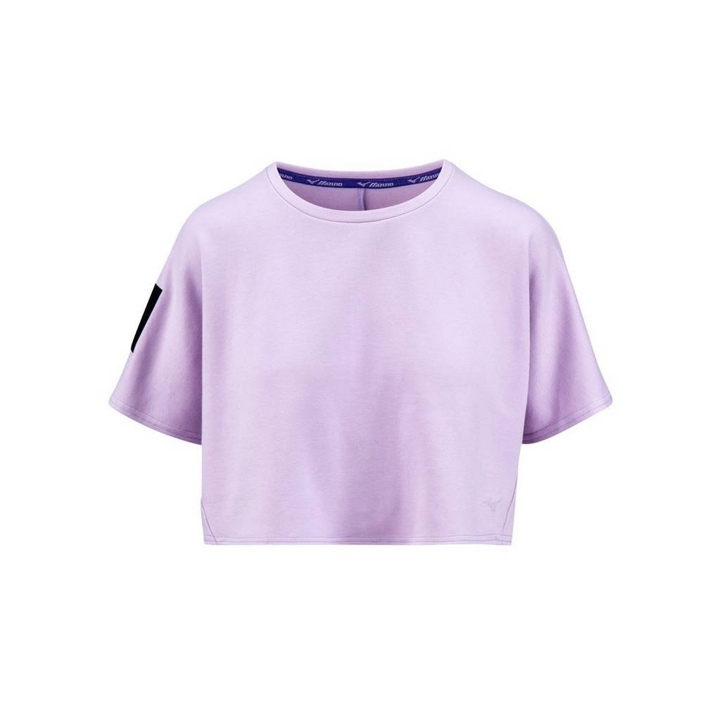 Camisetas Mizuno Ronda Rousey Kata Crop Para Mujer Morados Claro 0268354-OI